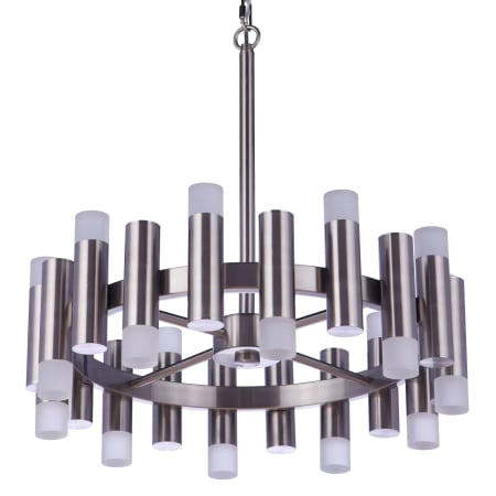 Craftmade Simple Lux 20" Wide LED Chandelier Brushed Polished Nickel