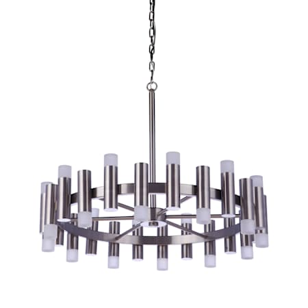 Craftmade Simple Lux 27" Wide LED Chandelier Brushed Polished Nickel