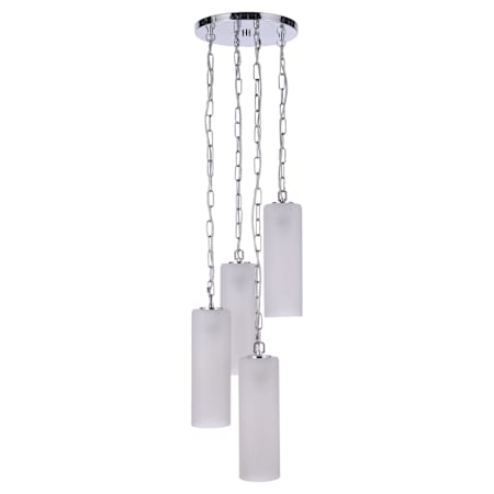Craftmade Myos 4 Light 12" Wide Multi Light Pendant Chrome