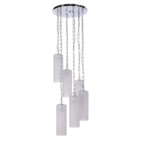 Craftmade Myos 6 Light 16" Wide Multi Light Pendant Chrome
