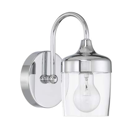 Craftmade Wrenn 10" Tall Bathroom Sconce Chrome