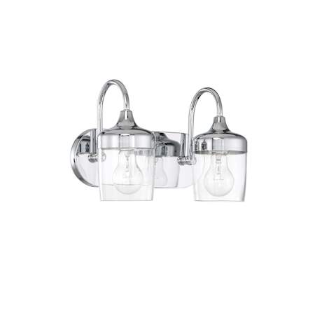 Craftmade Wrenn 2 Light 13" Wide Vanity Light Chrome