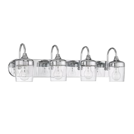 Craftmade Wrenn 4 Light 30" Wide Vanity Light Chrome