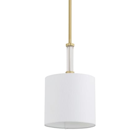 Craftmade Fortuna 8" Wide Suspension Mini Pendant Satin Brass