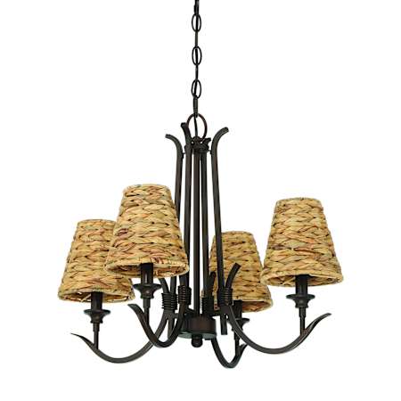 Craftmade Kokomo 4 Light 22" Wide Chandelier Aged Brushed Bronze