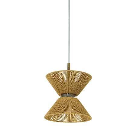 Craftmade Serena 13" Wide Pendant Chrome / Walnut