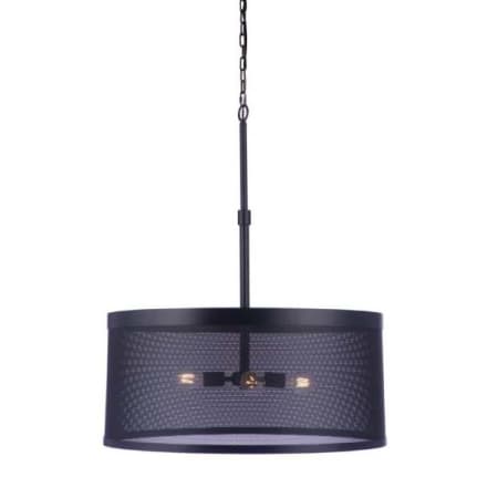 Craftmade Mesh 4 Light 28" Wide Pendant Flat Black