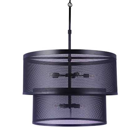 Craftmade Mesh 9 Light 36" Wide Pendant Flat Black