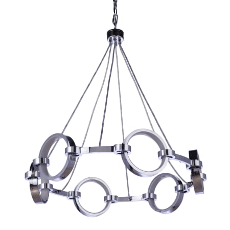 Craftmade Context 28" Wide LED Ring Chandelier Chrome