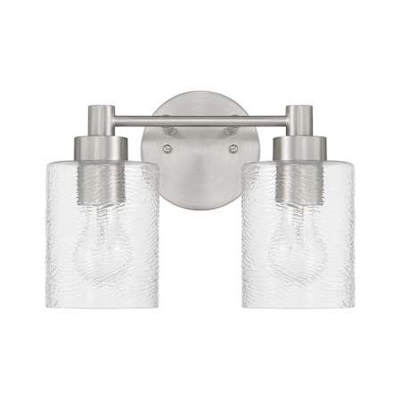 Craftmade Lyndsey 2 Light 13" Wide Vanity Light Brushed Polished Nickel