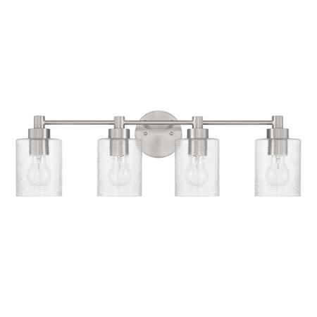 Craftmade Lyndsey 4 Light 29" Wide Vanity Light Brushed Polished Nickel
