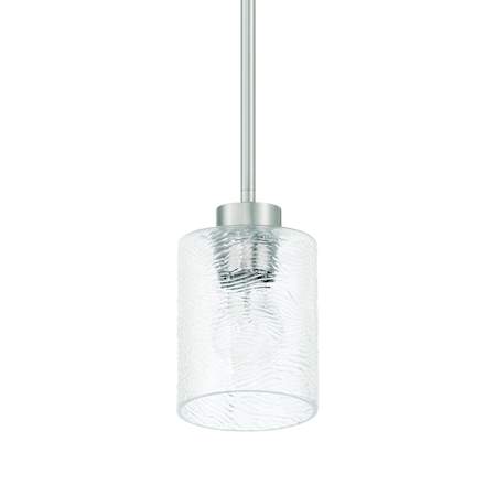 Craftmade Lyndsey 5" Wide Mini Pendant Brushed Polished Nickel