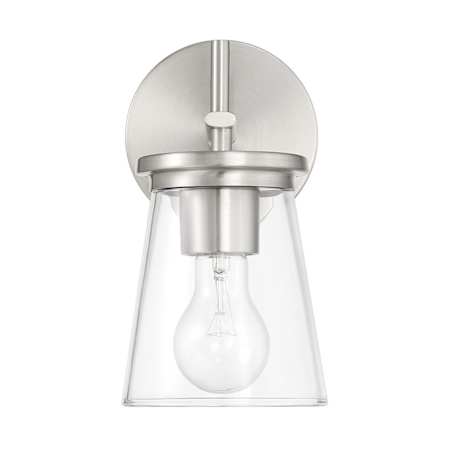 Craftmade Connell 10" Tall Wall Sconce Brushed Polished Nickel