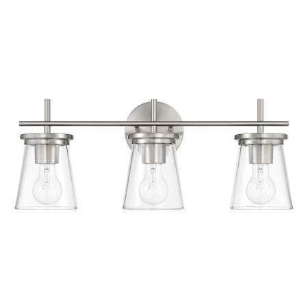Craftmade Connell 3 Light 22" Wide Vanity Light Brushed Polished Nickel