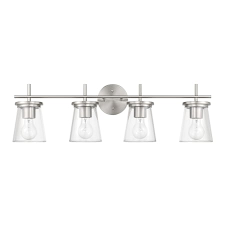 Craftmade Connell 4 Light 31" Wide Vanity Light Brushed Polished Nickel
