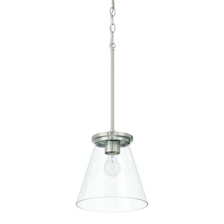 Craftmade Connell 10" Wide Pendant Brushed Polished Nickel