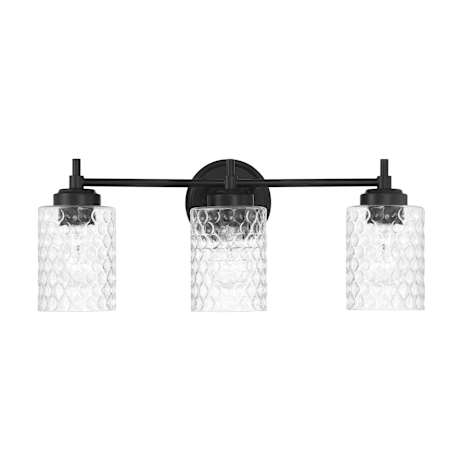 Craftmade Claire 3 Light 22" Wide Vanity Light Flat Black