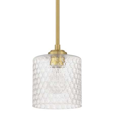 Craftmade Claire 7" Wide Mini Pendant Satin Brass