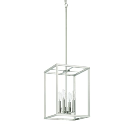 Craftmade Signature Foyer 4 Light 10" Wide Taper Candle Pendant Brushed Polished Nickel