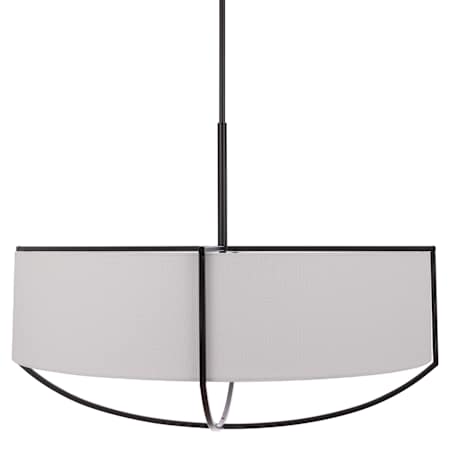 Craftmade Banks 8 Light 33" Wide Pendant Flat Black