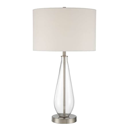 Craftmade 27" Tall Vase Table Lamp Brushed Polished Nickel