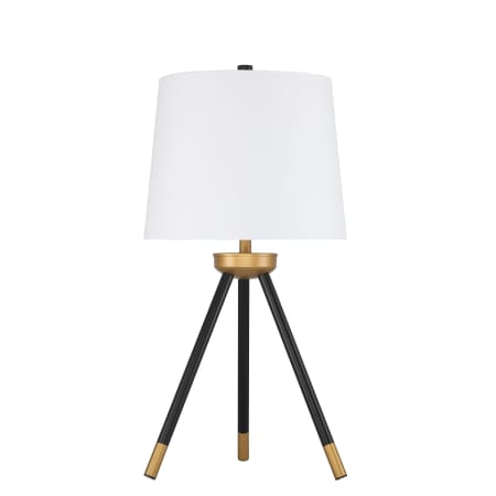 Craftmade 26" Tall Tripod Table Lamp Painted Black / Painted Gold