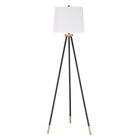 Craftmade 61" Tall Tripod Floor Lamp Painted Black / Painted Gold
