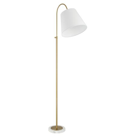 Craftmade Girard 72" Tall Gooseneck Floor Lamp Satin Brass