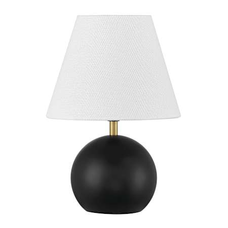 Craftmade Olive 12" Tall Buffet Table Lamp Flat Black / Satin Brass
