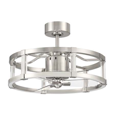 Craftmade Alexis 18" Wide LED 3 Blade Smart Fandelier Brushed Polished Nickel