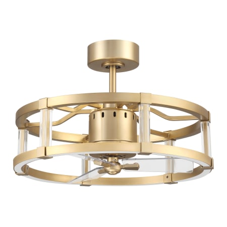 Craftmade Alexis 18" 3 Blade Indoor Smart LED Ceiling Fan Satin Brass