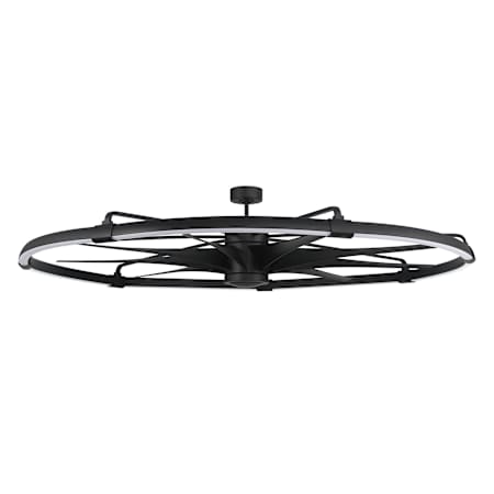 Craftmade Axel 7 Light 72" Wide LED 9 Blade Fandelier Flat Black