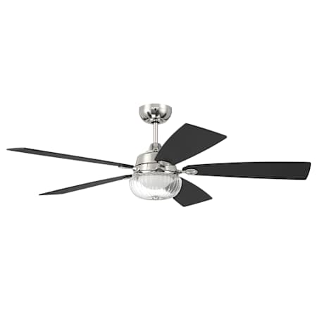 Craftmade Chandler 52" 5 Blade Indoor Smart LED Ceiling Fan Polished Nickel