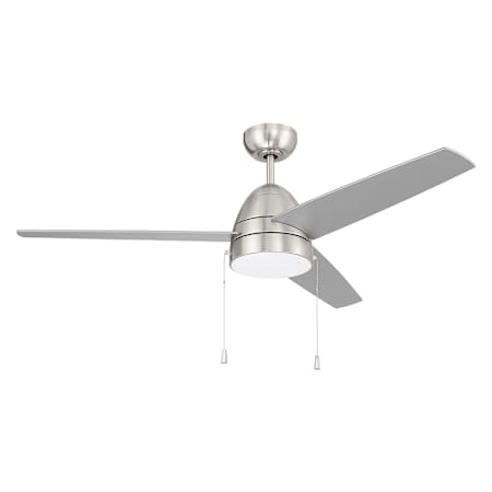 Craftmade Cozy 52" 3 Blade Indoor LED Ceiling Fan Brushed Polished Nickel