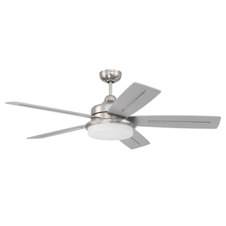 Craftmade Drew 54" 5 Blade Indoor Smart LED Ceiling Fan Brushed Polished Nickel
