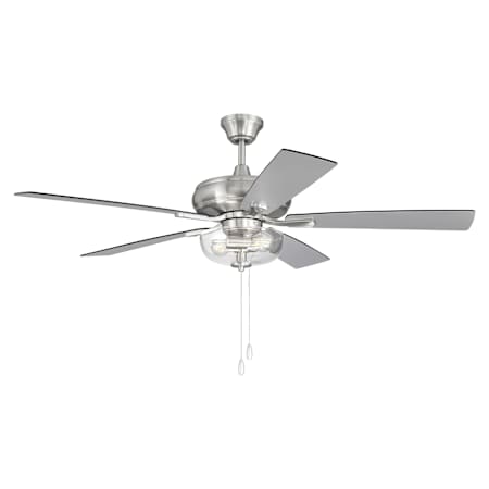 Craftmade Eos 52" 5 Blade Indoor LED Ceiling Fan Brushed Polished Nickel