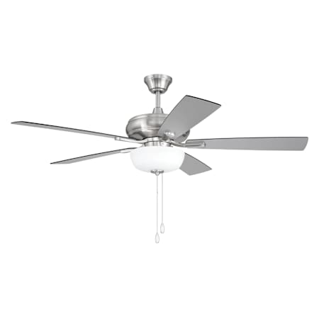 Craftmade Eos 52" 5 Blade Indoor LED Ceiling Fan with Bowl Shade Brushed Polished Nickel