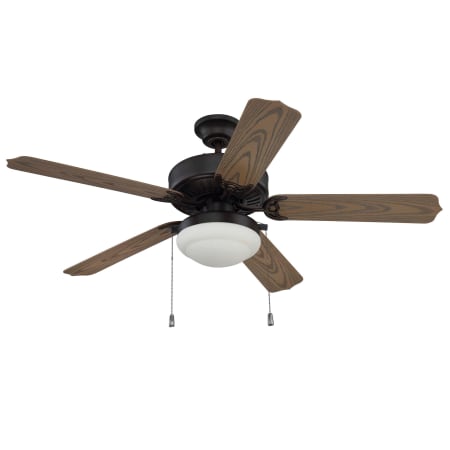 Craftmade Enduro 52" 5 Blade Indoor / Outdoor Dual-Mount Ceiling Fan - Light Kit Included Aged Bronze Brushed