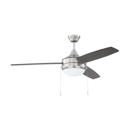 Craftmade 52" 3 Blade LED Indoor Ceiling Fan Brushed Polished Nickel / Greywood