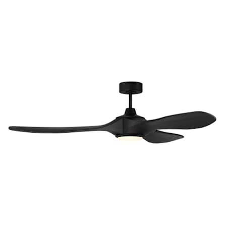 Craftmade Envy 60" 3 Blade Indoor LED Ceiling Fan Flat Black