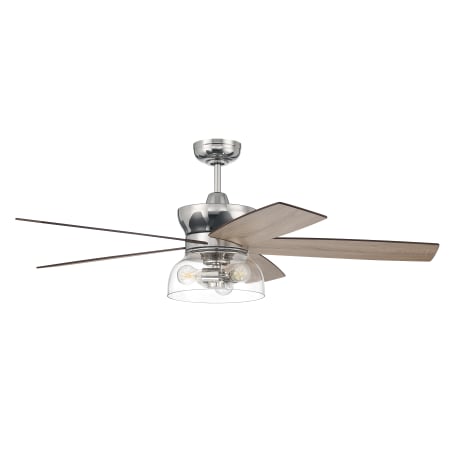 Craftmade Gibson 52" 5 Blade Indoor Smart LED Ceiling Fan Polished Nickel