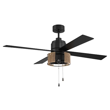 Craftmade Kensey 52" 4 Blade Indoor Ceiling Fan Flat Black