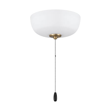 Craftmade Light Kit 10" Wide Single Ceiling Fan Light Kit with Frosted Glass Shade Satin Brass