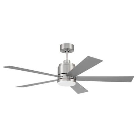 Craftmade McCoy 52" 5 Blade Indoor LED Ceiling Fan Brushed Polished Nickel