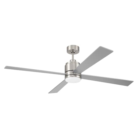 Craftmade McCoy 60" 4 Blade Indoor LED Ceiling Fan Brushed Polished Nickel