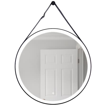 Craftmade 30" Diameter Circular Flat Framed Wall Mounted Bathroom Mirror with LED Lighting Flat Black