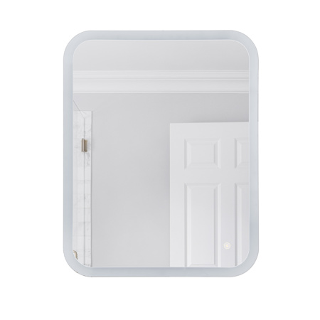 Craftmade LED Lighted Mirror 24"W x 30"H Square Flat Accent Mirror White