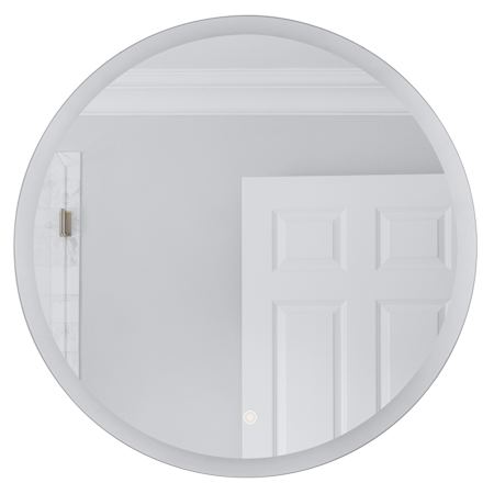 Craftmade LED Lighted Mirror 28" Diameter Circular Flat Accent Mirror White
