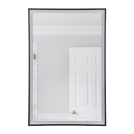 Craftmade LED Lighted Mirror 24"W x 36"H Rectangular Flat Accent Mirror Flat Black