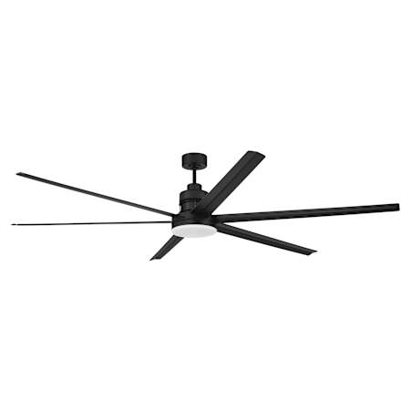 Craftmade Mondo 80" 6 Blade Indoor / Outdoor LED Ceiling Fan Flat Black